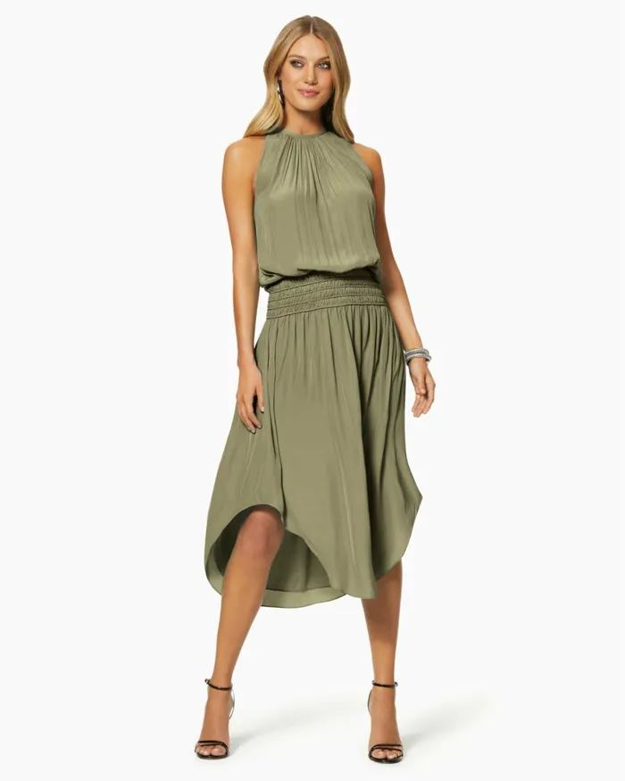 Women Audrey Smocked Midi Dress Ivory Ramy Brook Dresses Women Audrey Smocked Midi Dress Ivory Ramy Brook Dresses