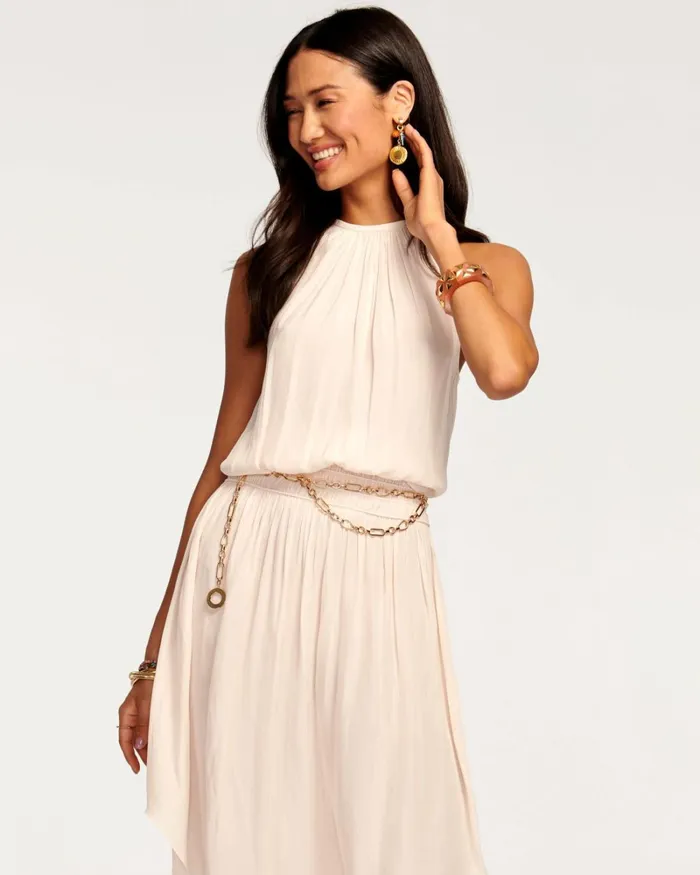 Women Audrey Smocked Midi Dress Ivory Ramy Brook Dresses Women Audrey Smocked Midi Dress Ivory Ramy Brook Dresses