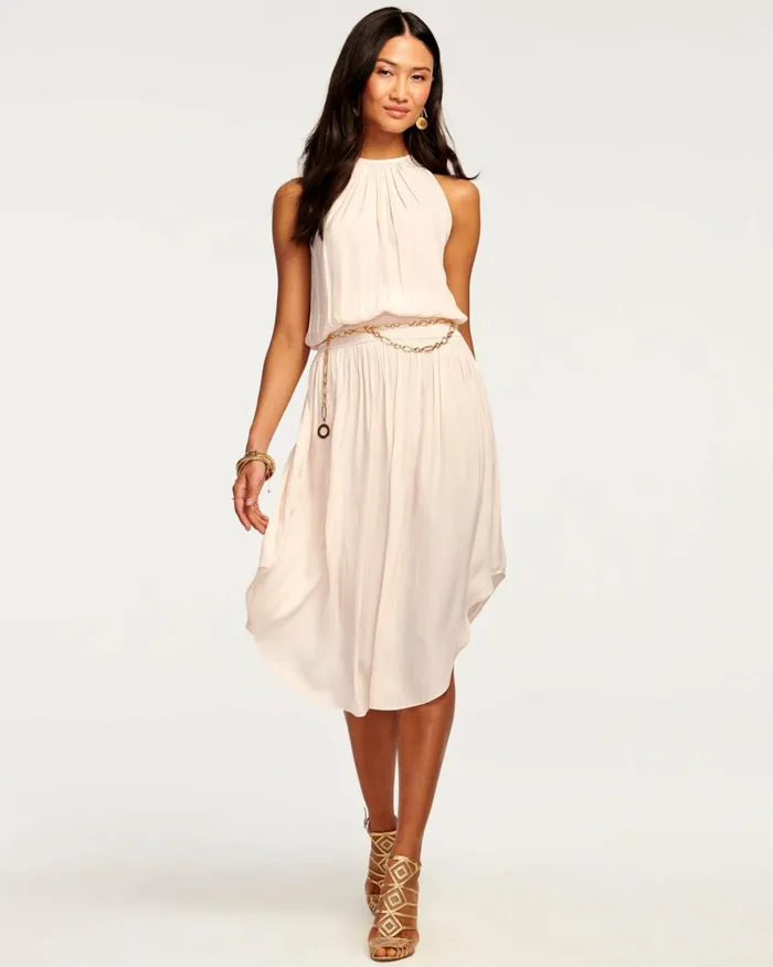 Women Audrey Smocked Midi Dress Ivory Ramy Brook Dresses Women Audrey Smocked Midi Dress Ivory Ramy Brook Dresses