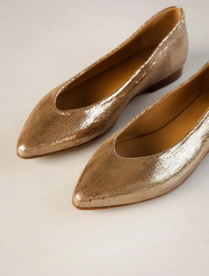 Women Ballet Flats Bobbies Alyssa Golden Women Ballet Flats Bobbies Alyssa Golden