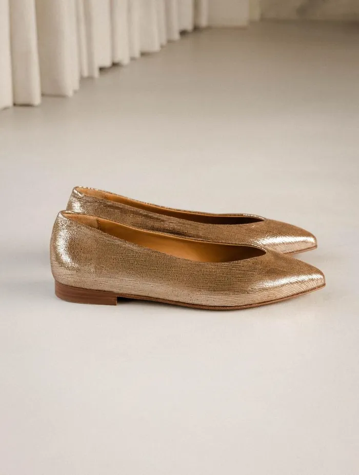 Women Ballet Flats Bobbies Alyssa Golden Women Ballet Flats Bobbies Alyssa Golden