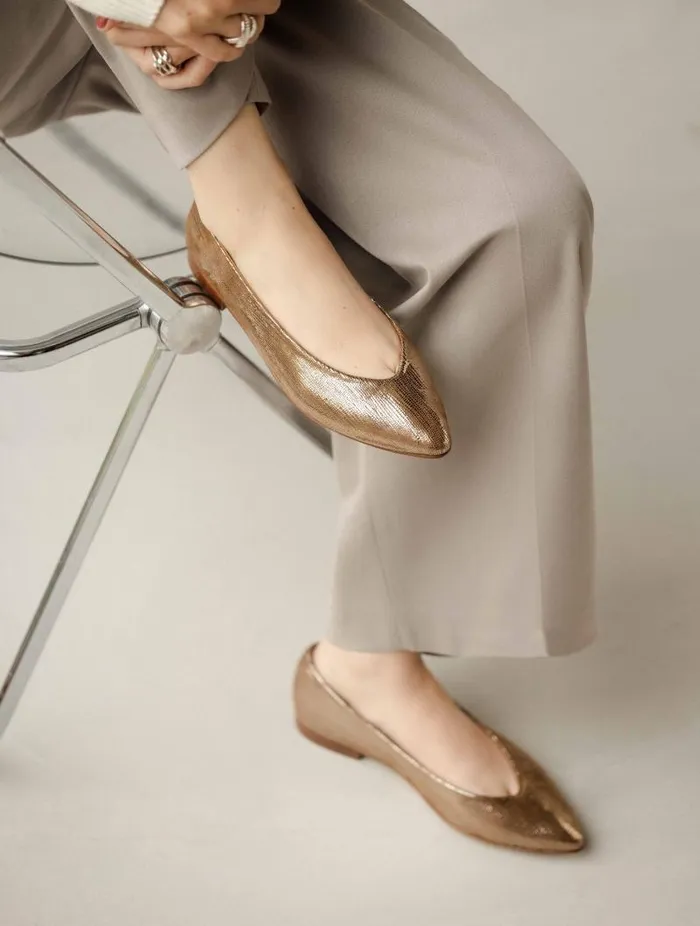 Women Ballet Flats Bobbies Alyssa Golden Women Ballet Flats Bobbies Alyssa Golden