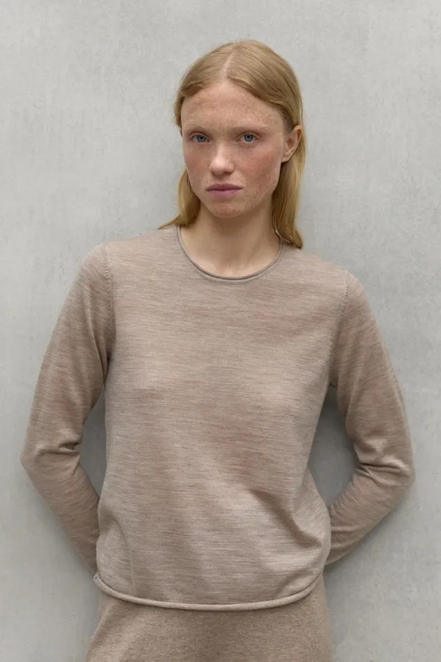 Women Beige Milo Sweater Ecoalf Knitwear
