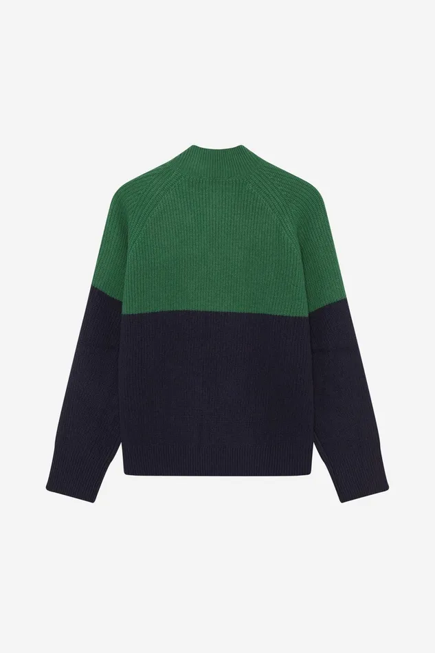 Women Blue Bursaria Knitted Jumper Ecoalf Knitwear