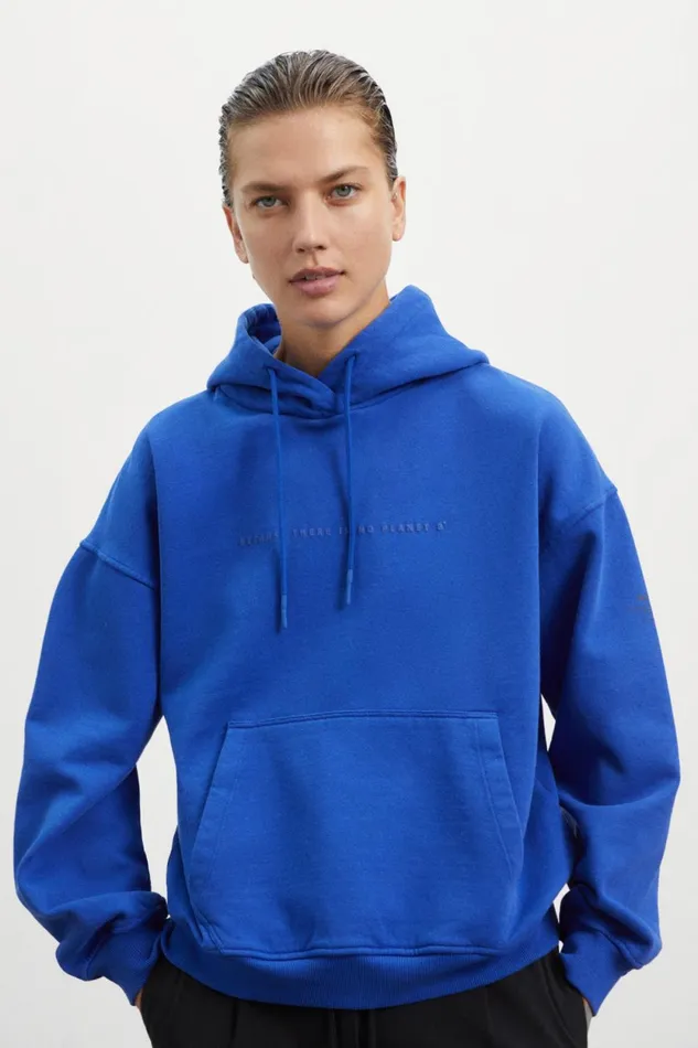 Women Blue Seul Sweatshirt Ecoalf Sweatshirts