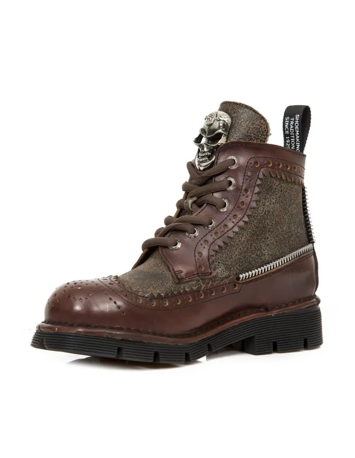 Women Boot Metallic MNewmili115C1 New Rock Military Women Boot Metallic MNewmili115C1 New Rock Military
