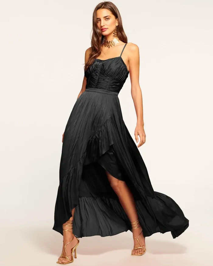 Women Braelyn Ruched Maxi Dress Black Ramy Brook Dresses Women Braelyn Ruched Maxi Dress Black Ramy Brook Dresses