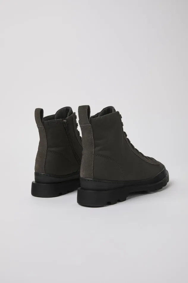 Women Brutus Gray Textile And Nubuck Ankle Boots Camper Ankle Boots Women Brutus Gray Textile And Nubuck Ankle Boots Camper Ankle Boots