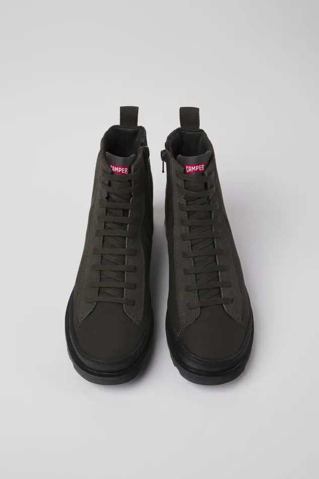 Women Brutus Gray Textile And Nubuck Ankle Boots Camper Ankle Boots Women Brutus Gray Textile And Nubuck Ankle Boots Camper Ankle Boots