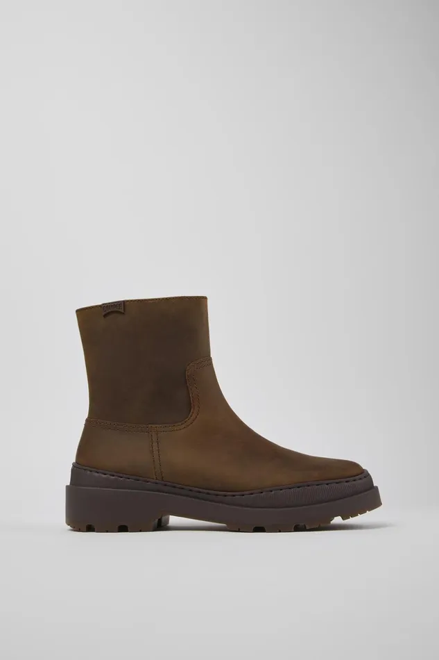 Women Brutus Trek MICHELIN Brown Nubuck Boots Camper Boots