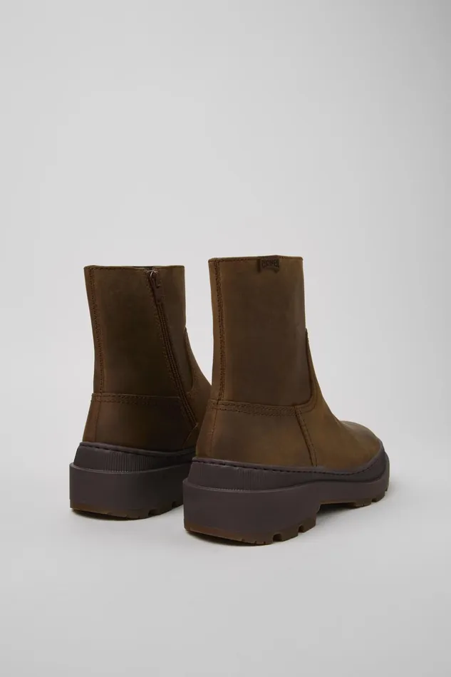 Women Brutus Trek MICHELIN Brown Nubuck Boots Camper Boots
