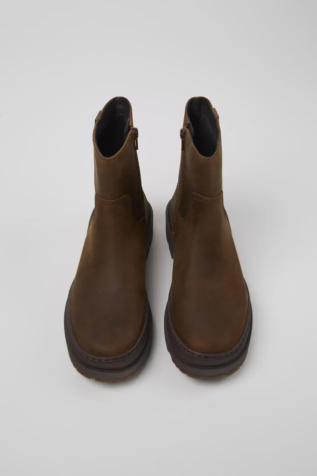 Women Brutus Trek MICHELIN Brown Nubuck Boots Camper Boots
