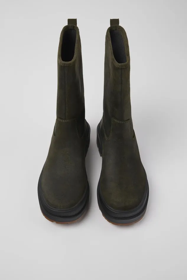 Women Brutus Trek MICHELIN Green Nubuck Boots Camper Boots Women Brutus Trek MICHELIN Green Nubuck Boots Camper Boots
