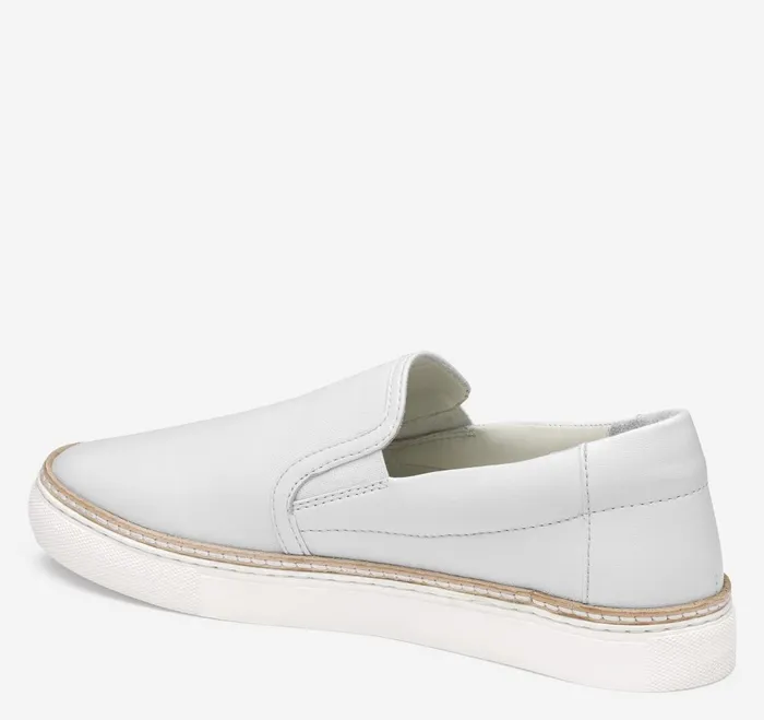 Women Callie DoubleGore SlipOn White Glove Leather JohnstonandMurphy Mules and Loafers Women Callie DoubleGore SlipOn White Glove Leather JohnstonandMurphy Mules and Loafers