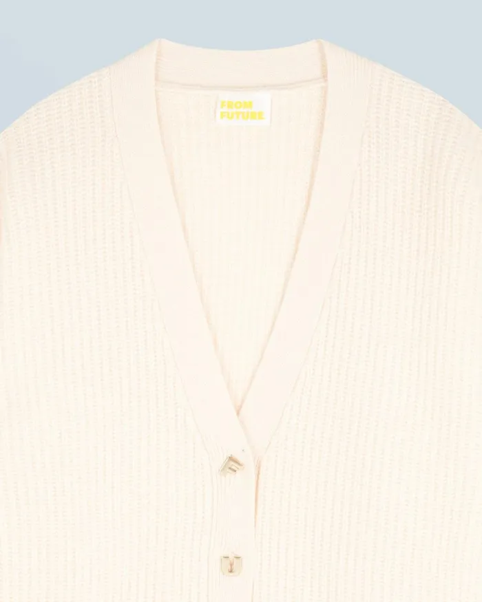 Women Cashmere Cardigans From Future Cardigan Sweater White