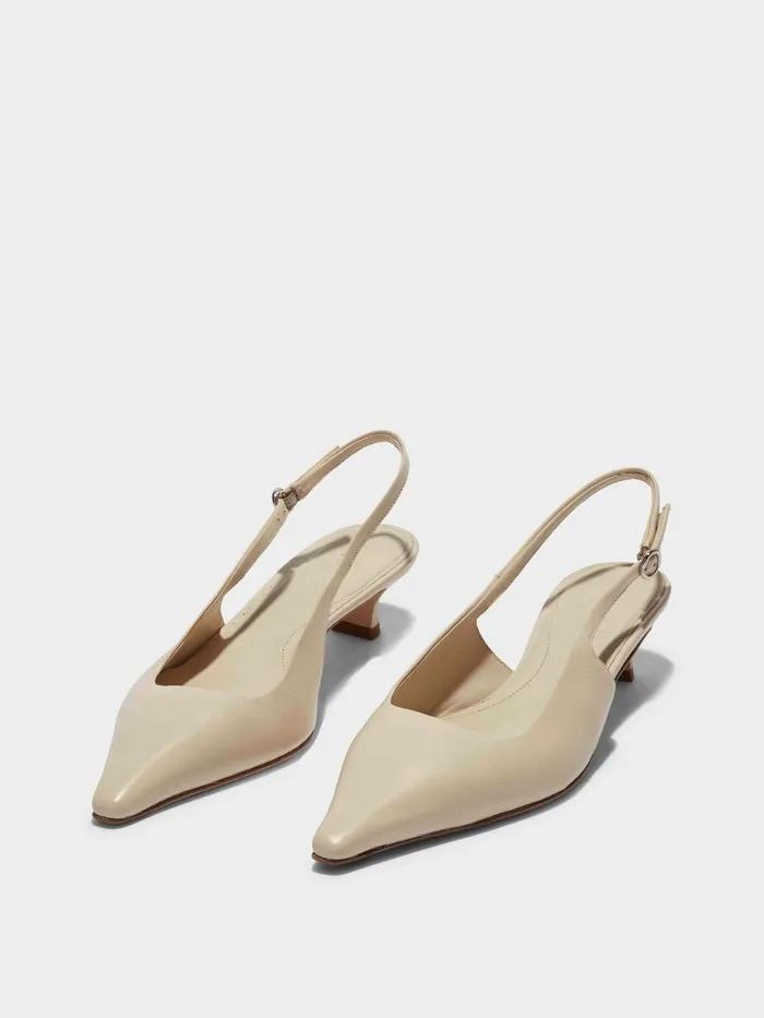 Women Catrina Leather Slingback Pumps Aeyde Slingbacks