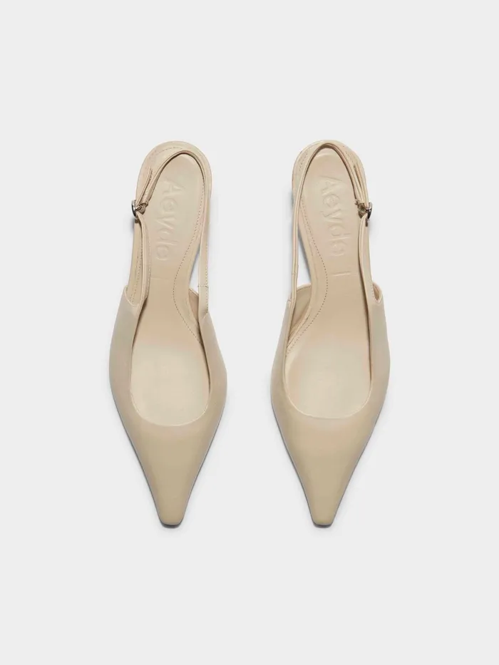 Women Catrina Leather Slingback Pumps Aeyde Slingbacks