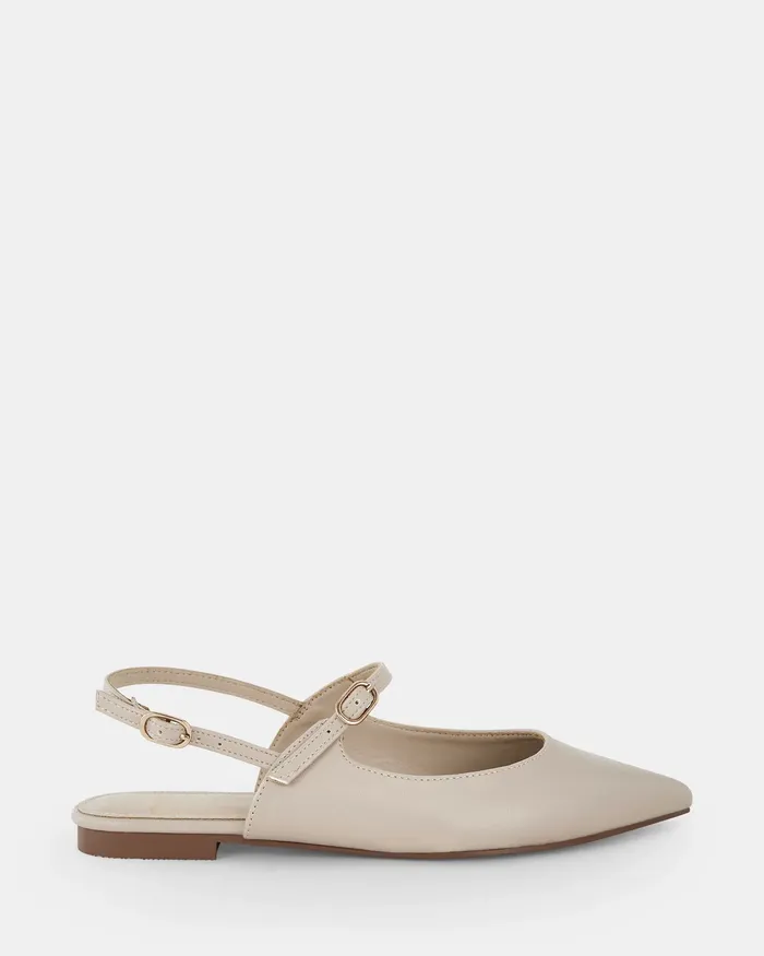 Women CHARVI WHITE SAND Slip Ons Casuals NOVO Shoes