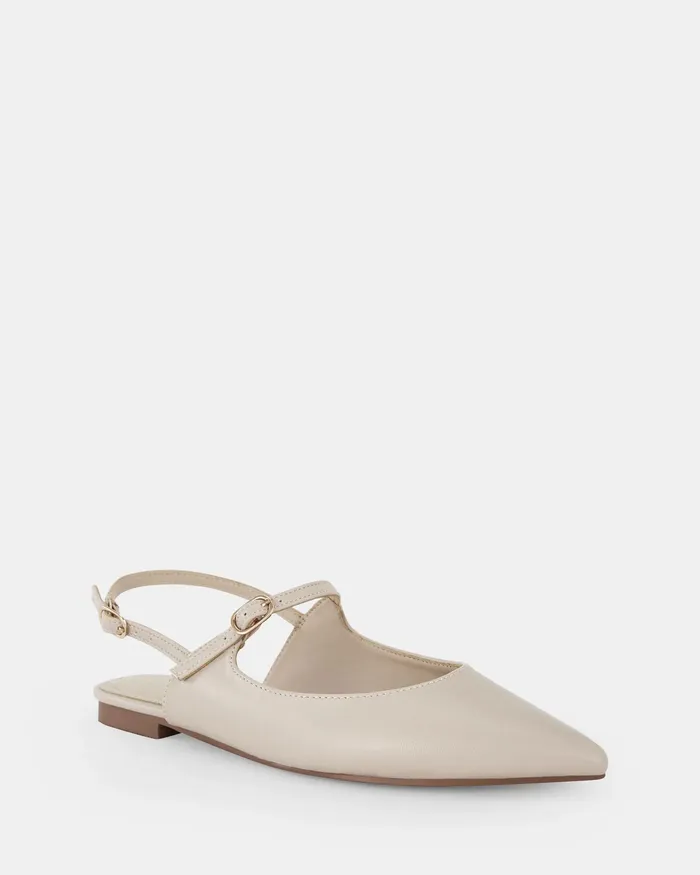 Women CHARVI WHITE SAND Slip Ons Casuals NOVO Shoes