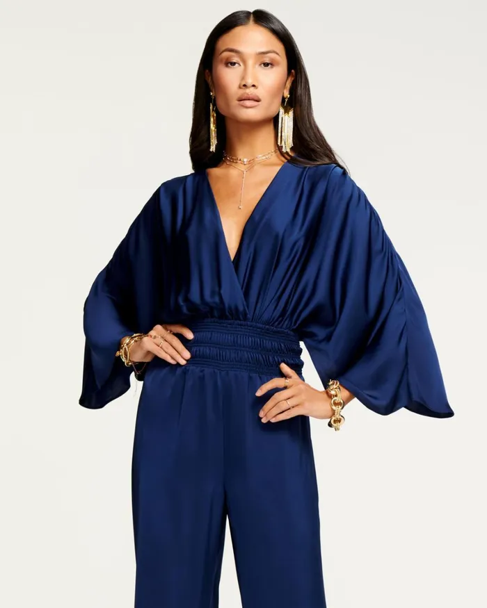 Women Cheri Wide Leg Jumpsuit Navy Ramy Brook Dresses Women Cheri Wide Leg Jumpsuit Navy Ramy Brook Dresses