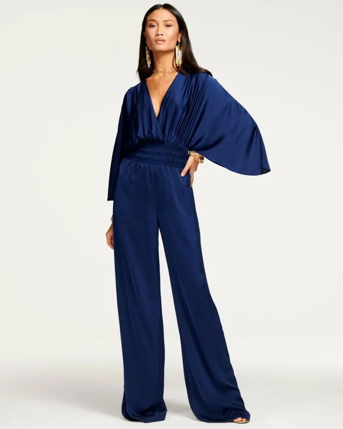 Women Cheri Wide Leg Jumpsuit Navy Ramy Brook Dresses Women Cheri Wide Leg Jumpsuit Navy Ramy Brook Dresses