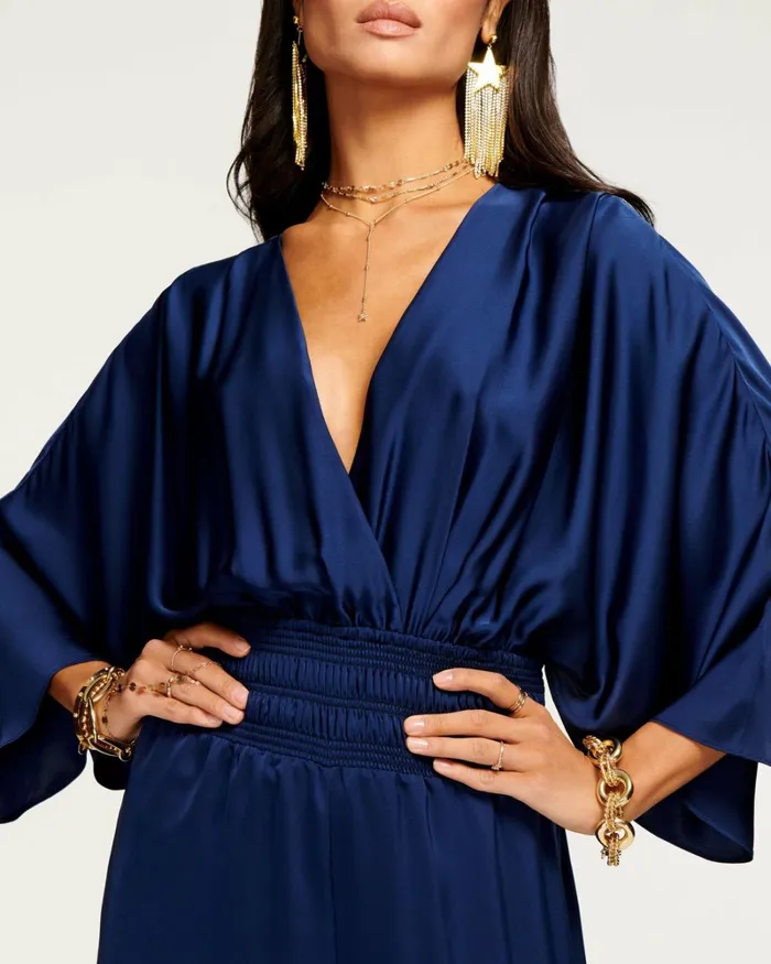 Women Cheri Wide Leg Jumpsuit Navy Ramy Brook Dresses Women Cheri Wide Leg Jumpsuit Navy Ramy Brook Dresses