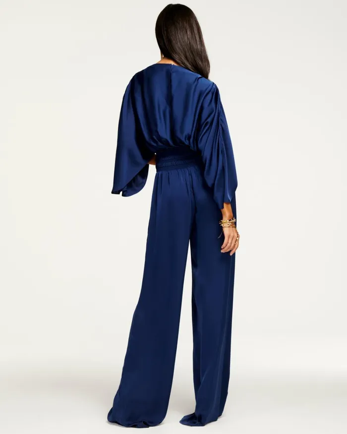 Women Cheri Wide Leg Jumpsuit Navy Ramy Brook Dresses Women Cheri Wide Leg Jumpsuit Navy Ramy Brook Dresses