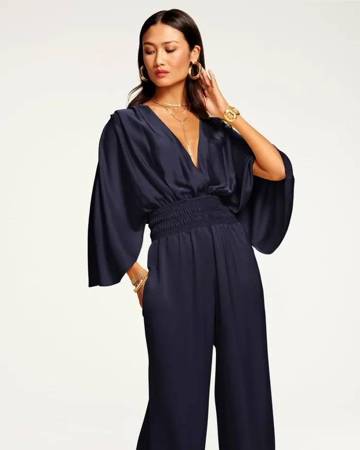 Women Cheri Wide Leg Jumpsuit Navy Ramy Brook Dresses Women Cheri Wide Leg Jumpsuit Navy Ramy Brook Dresses