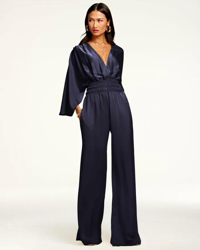 Women Cheri Wide Leg Jumpsuit Navy Ramy Brook Dresses Women Cheri Wide Leg Jumpsuit Navy Ramy Brook Dresses