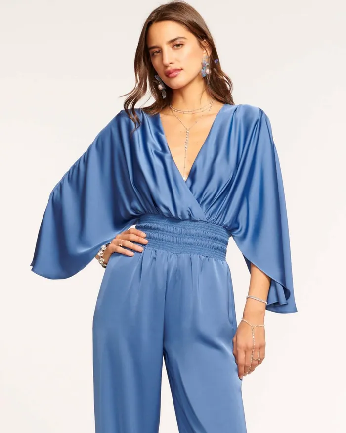 Women Cheri Wide Leg Jumpsuit Navy Ramy Brook Dresses Women Cheri Wide Leg Jumpsuit Navy Ramy Brook Dresses