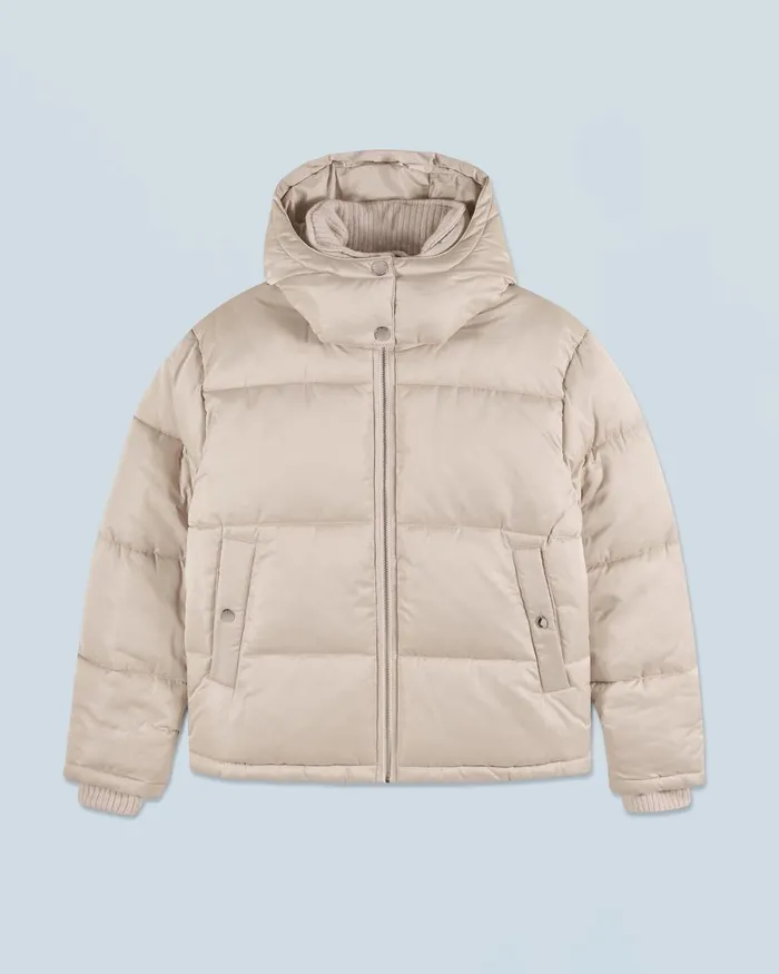 Women Coats and Jackets From Future Outerwear Down Jacket With Cashmere Lining Sand