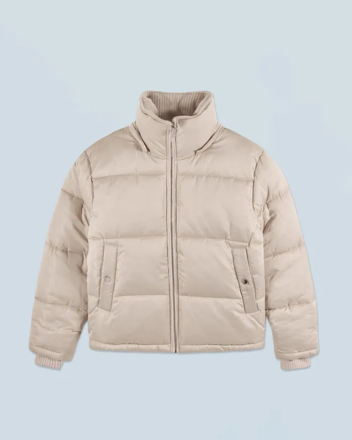 Women Coats and Jackets From Future Outerwear Down Jacket With Cashmere Lining Sand