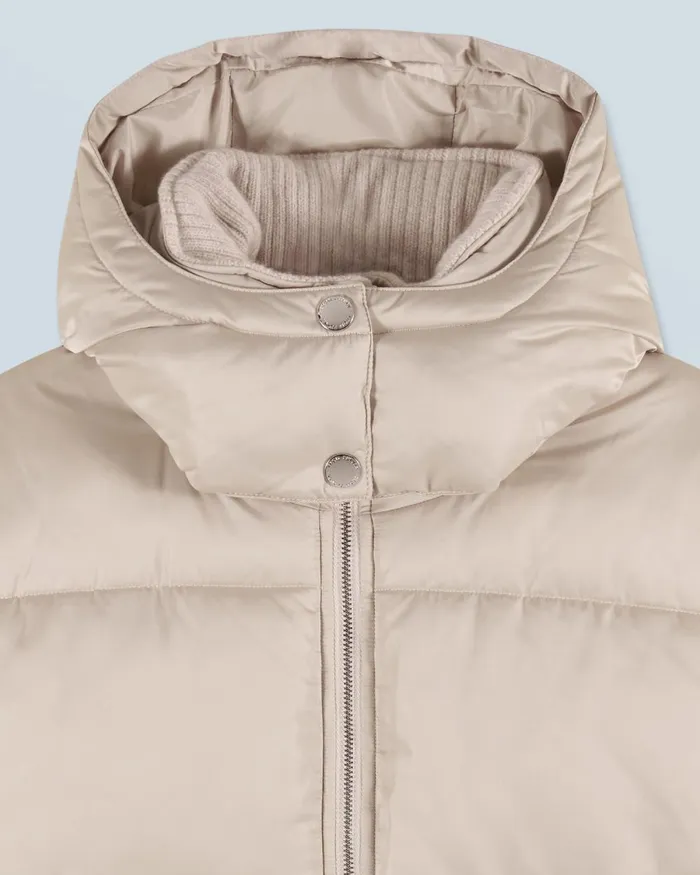 Women Coats and Jackets From Future Outerwear Down Jacket With Cashmere Lining Sand