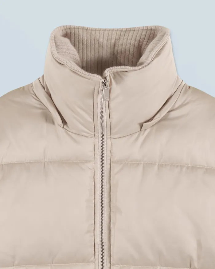 Women Coats and Jackets From Future Outerwear Down Jacket With Cashmere Lining Sand