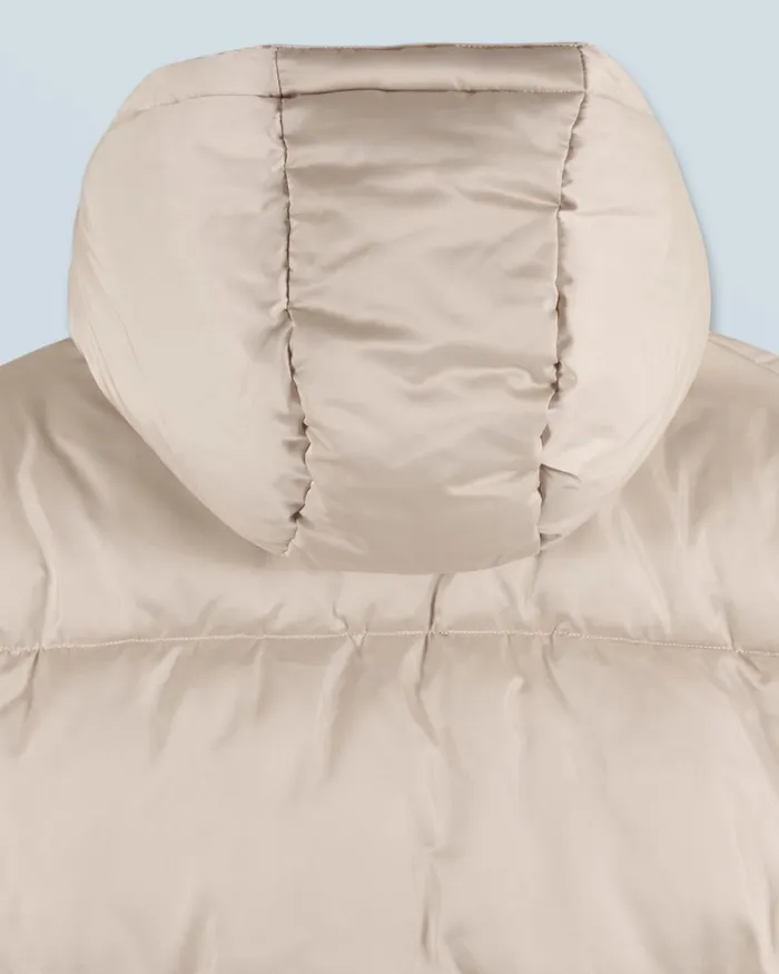 Women Coats and Jackets From Future Outerwear Down Jacket With Cashmere Lining Sand