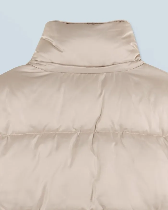 Women Coats and Jackets From Future Outerwear Down Jacket With Cashmere Lining Sand