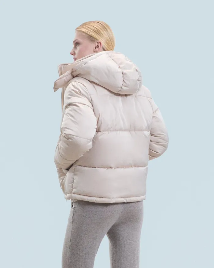 Women Coats and Jackets From Future Outerwear Down Jacket With Cashmere Lining Sand