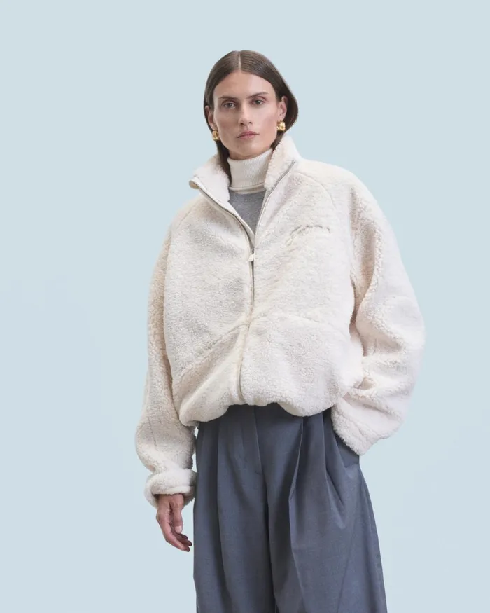 Women Coats and Jackets From Future Sherpa Jacket White