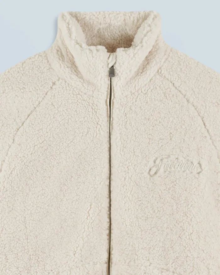 Women Coats and Jackets From Future Sherpa Jacket White