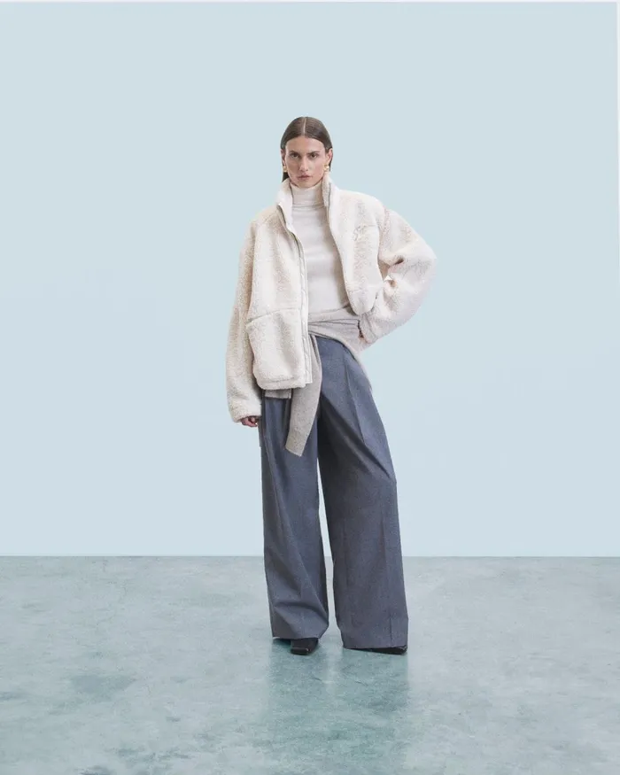 Women Coats and Jackets From Future Sherpa Jacket White