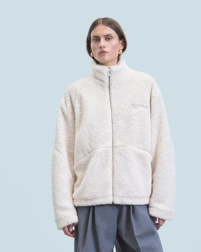 Women Coats and Jackets From Future Sherpa Jacket White