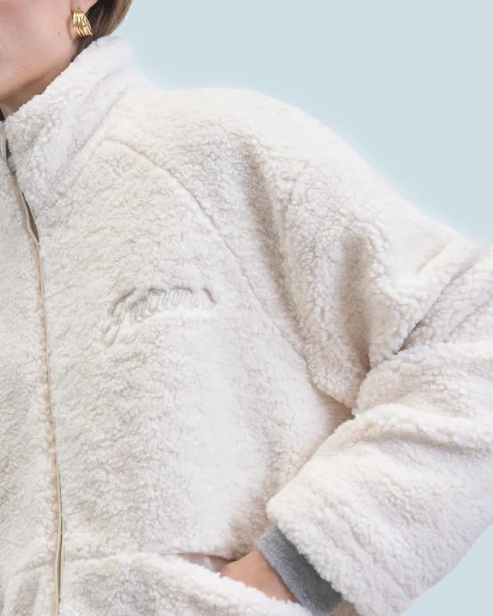 Women Coats and Jackets From Future Sherpa Jacket White