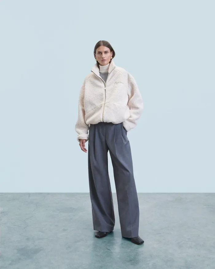 Women Coats and Jackets From Future Sherpa Jacket White