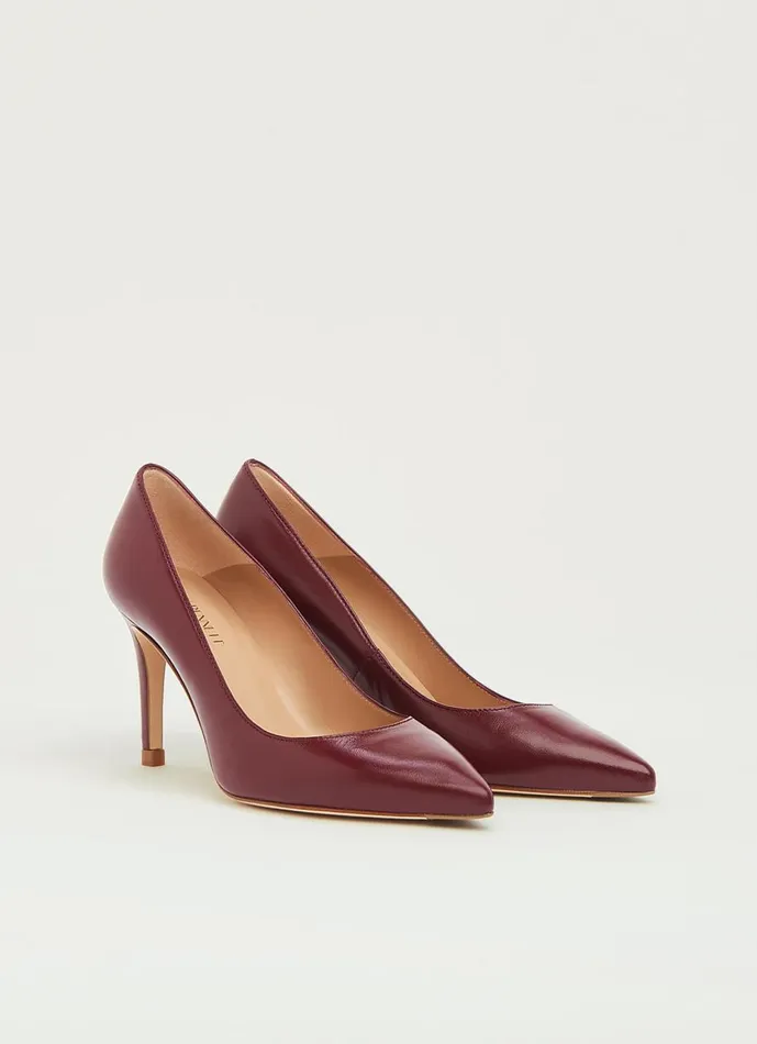 Women Court Shoes LKBennett Floret Dark Red Nappa Leather Pointed Toe Courts Red Women Court Shoes LKBennett Floret Dark Red Nappa Leather Pointed Toe Courts Red
