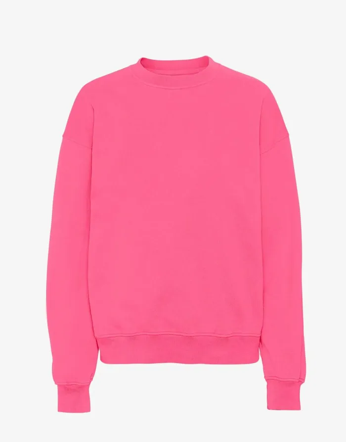 Women Crewneck Sweatshirts Colorful Standard Organic Oversized Crew Bubblegum Pink Women Crewneck Sweatshirts Colorful Standard Organic Oversized Crew Bubblegum Pink
