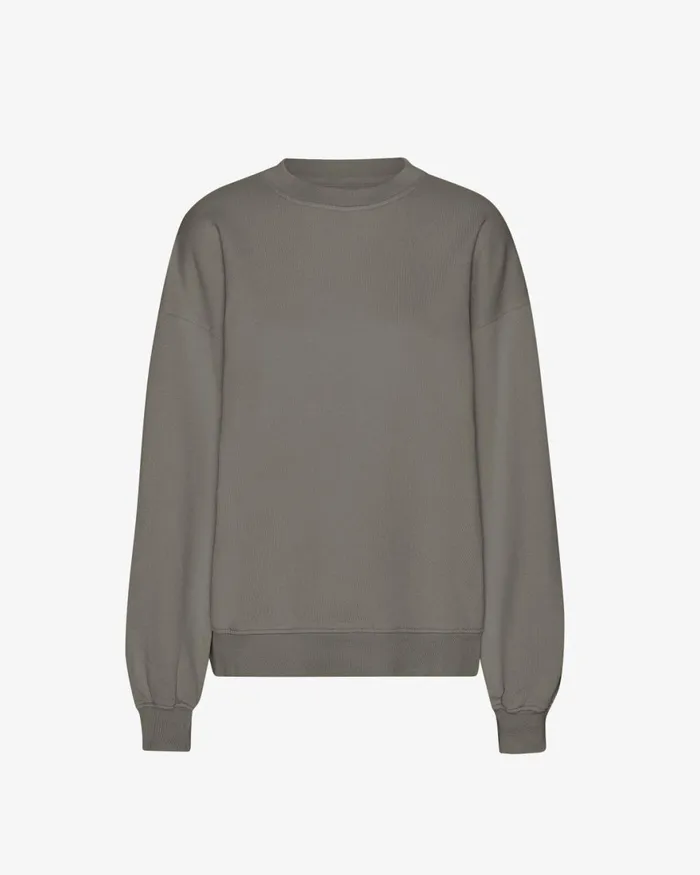 Women Crewneck Sweatshirts Colorful Standard Organic Oversized Crew Misty Brown Women Crewneck Sweatshirts Colorful Standard Organic Oversized Crew Misty Brown