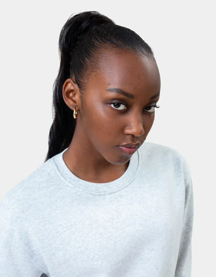 Women Crewneck Sweatshirts Colorful Standard Women Classic Organic Crew Faded Black