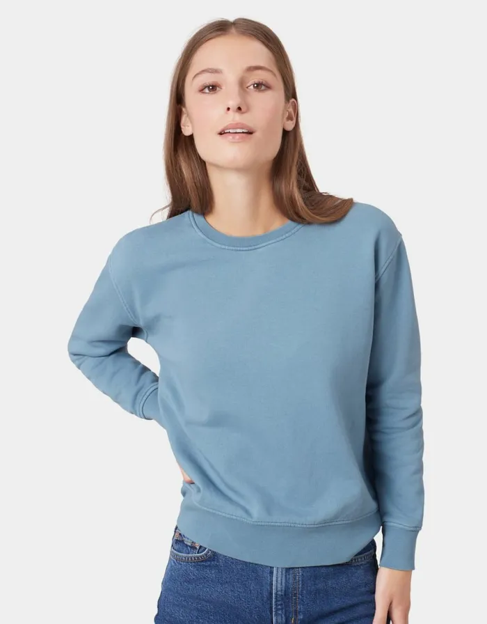 Women Crewneck Sweatshirts Colorful Standard Women Classic Organic Crew Scarlet Red