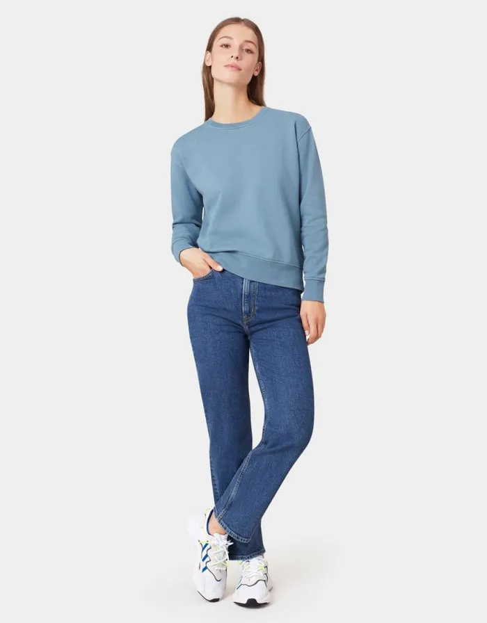 Women Crewneck Sweatshirts Colorful Standard Women Classic Organic Crew Scarlet Red