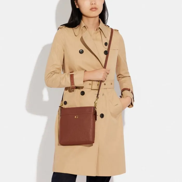 Women Crossbody Bags Coach Kitt Messenger Crossbody Brass1941 Saddle